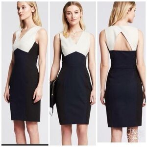 NWTBanana Republic Sloan-Fit Colorblock Sheath‎ Dress  - 0P